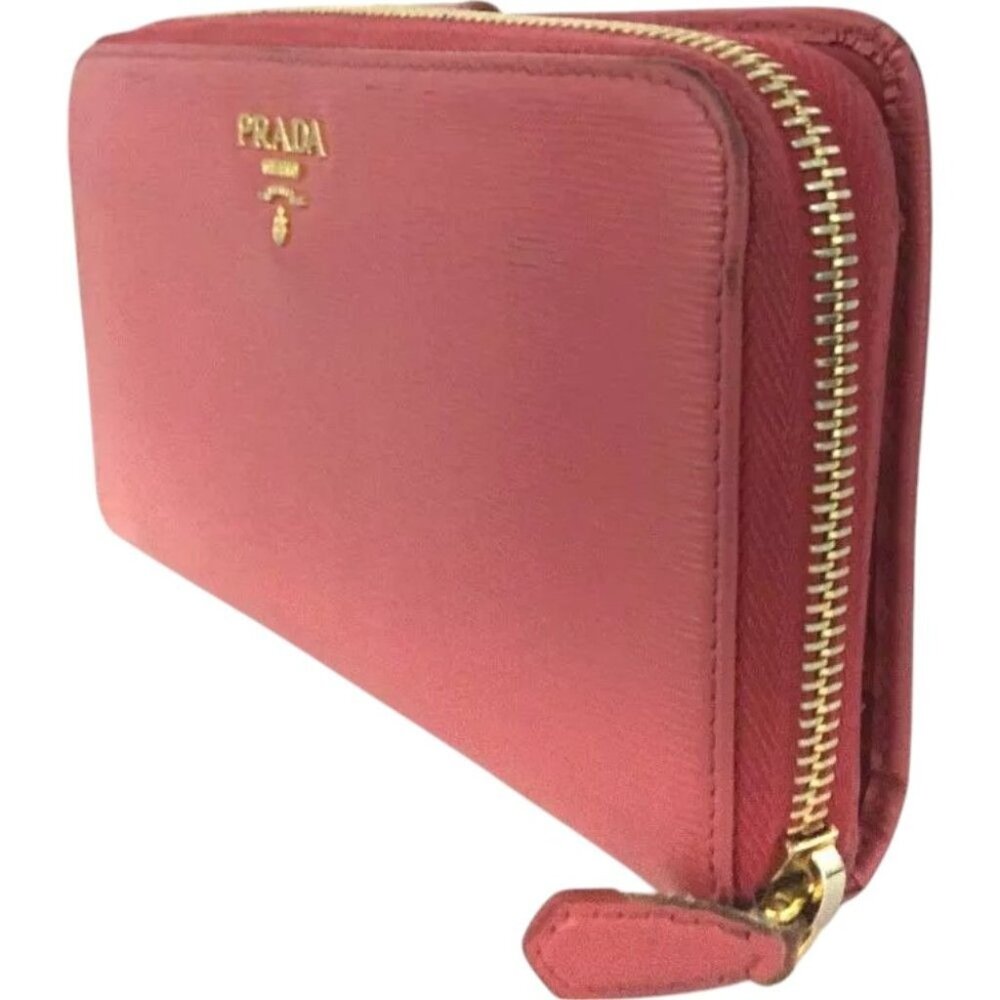 094200BH (L2) Prada Wallet Long Pink Leather - Picture 3 of 9